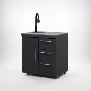 Riley Straight Outdoor Kitchen Kamado Charcoal BBQ