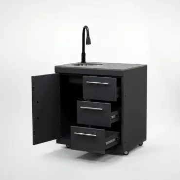 Riley Straight Outdoor Kitchen Kamado Charcoal BBQ