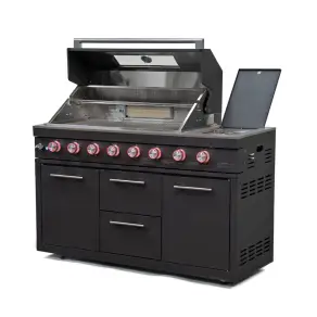 Riley Straight Outdoor Kitchen 6 Burner Gas BBQ