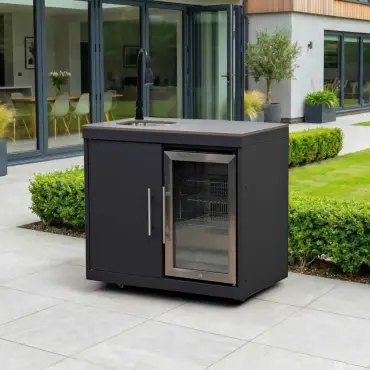 Riley Outdoor Kitchen Fridge & Cupboard - Sink & Tap Modular Unit