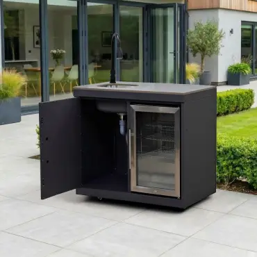 Riley Outdoor Kitchen Fridge & Cupboard - Sink & Tap Modular Unit