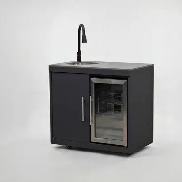 Riley Outdoor Kitchen Fridge & Cupboard - Sink & Tap Modular Unit