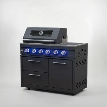 Riley Outdoor Kitchen 4 Burner Gas BBQ - Integrated Side Burner Modular Unit