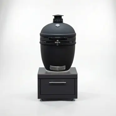 Riley Straight K-Pro 22 Kamado Charcoal Barbecue - Integrated Drawer Unit