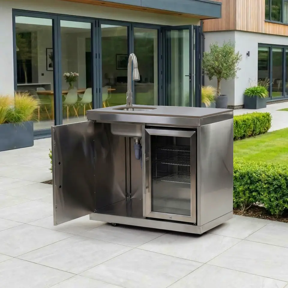 Stanley Fridge & Cupboard with Sink & Tap Modular Unit