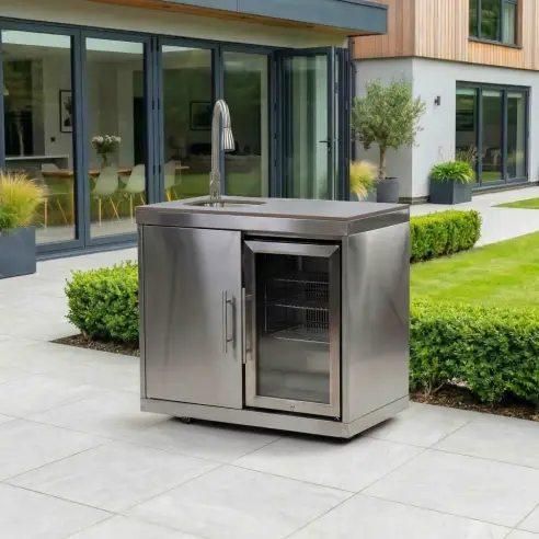 Stanley Fridge & Cupboard with Sink & Tap Modular Unit Stanley Fridge & Cupboard with Sink & Tap Modular Unit