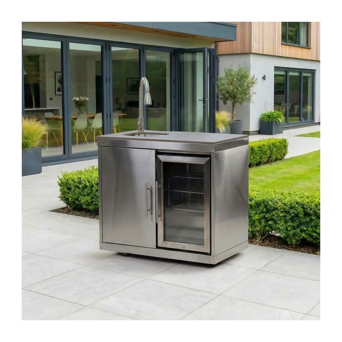 Stanley Fridge & Cupboard with Sink & Tap Modular Unit Stanley Fridge & Cupboard with Sink & Tap Modular Unit