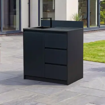 Oakley Cupboard - Triple Drawer with Sink & Foldable Tap Modular Unit