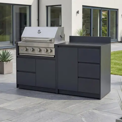 Oakley Straight 4 Burner Gas BBQ S1800-B
