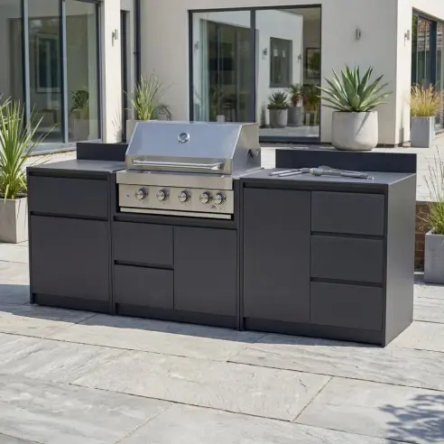 Oakley Straight 4 Burner Gas BBQ S2400-B Oakley Straight 4 Burner Gas BBQ S2400-B