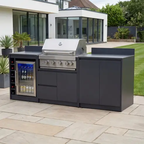 Oakley Straight 4 Burner Gas BBQ S2400-D