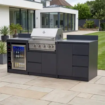 Oakley Straight 4 Burner Gas BBQ S2400-E