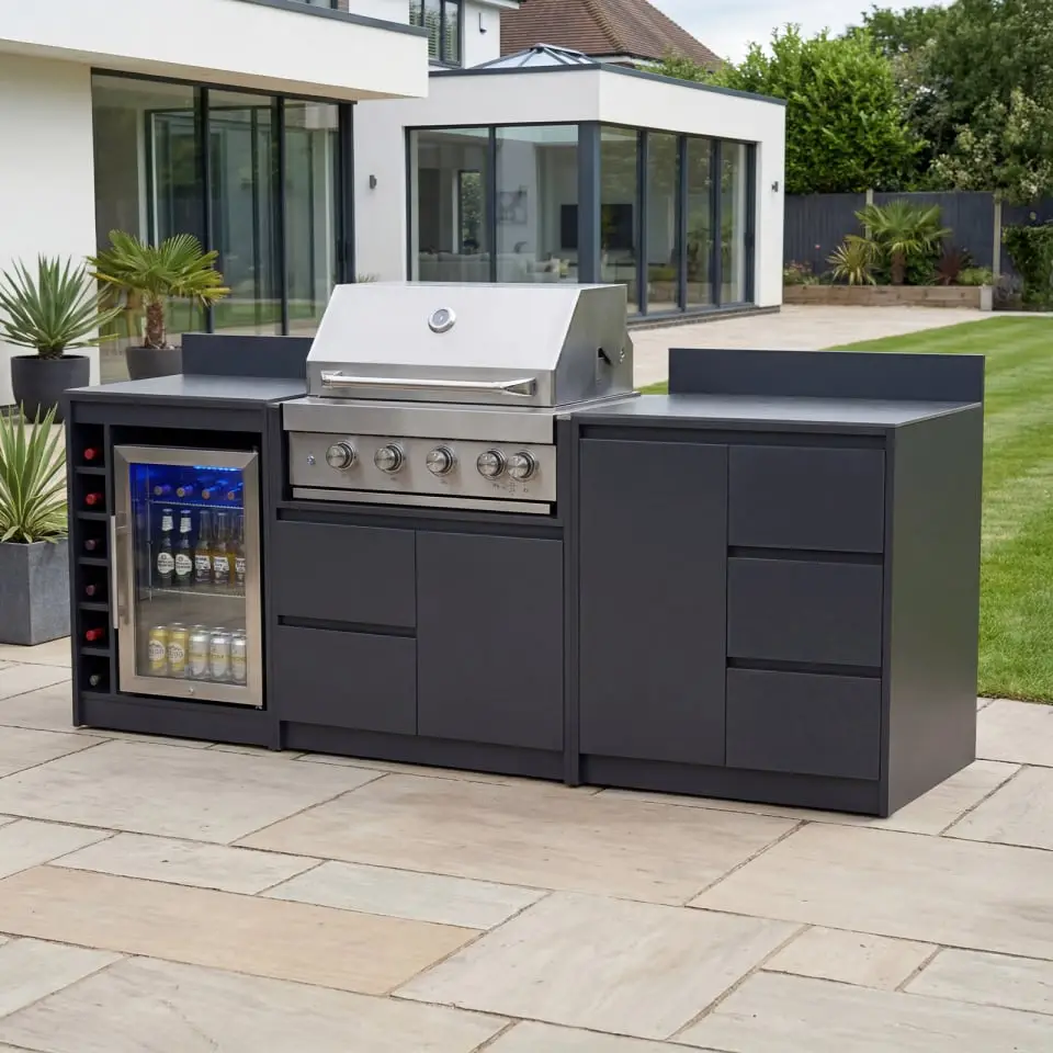 Oakley Straight 4 Burner Gas BBQ S2400-E