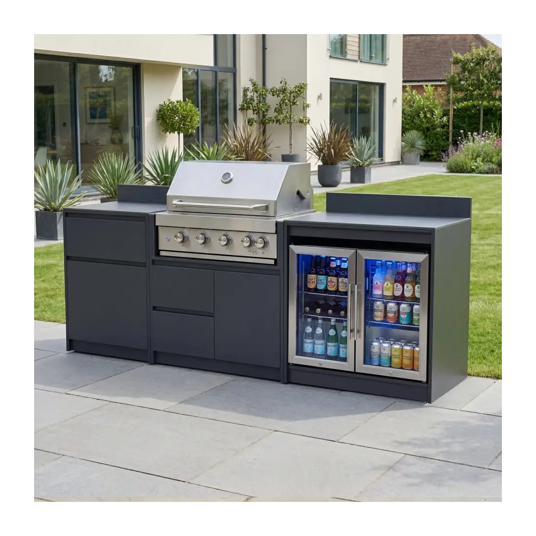 Oakley Straight 4 Burner Gas BBQ S2400-H Oakley Straight 4 Burner Gas BBQ S2400-H