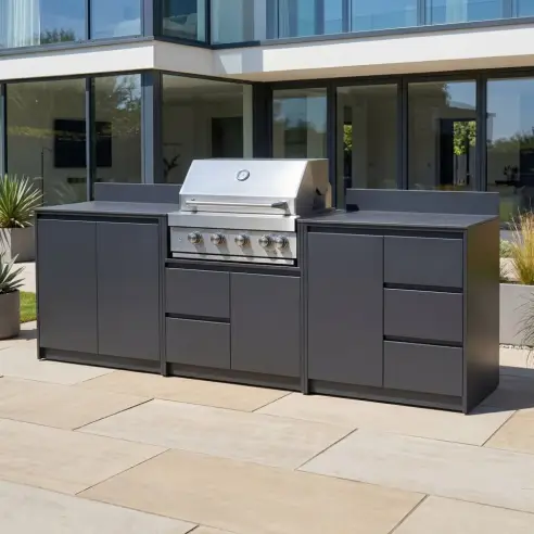 Oakley Straight 4 Burner Gas BBQ S2700-A Oakley Straight 4 Burner Gas BBQ S2700-A