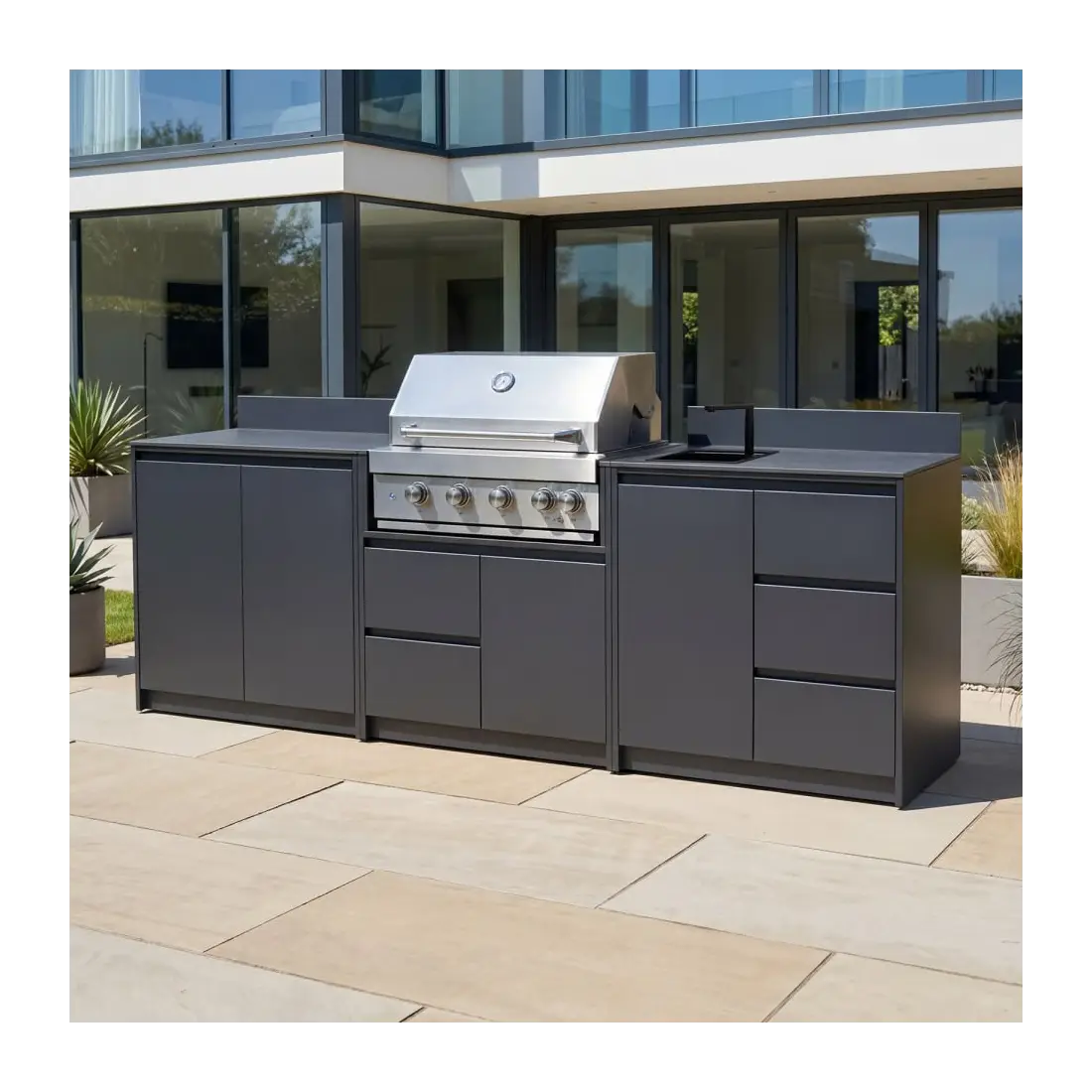 Oakley Straight 4 Burner Gas BBQ S2700-B