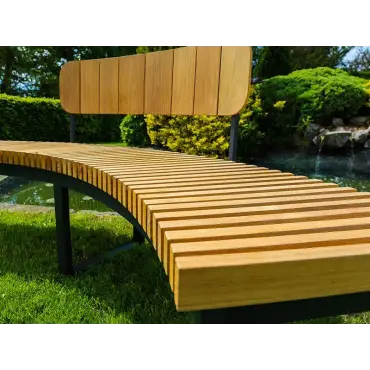Outer Backrest Mandalay Curved Bench