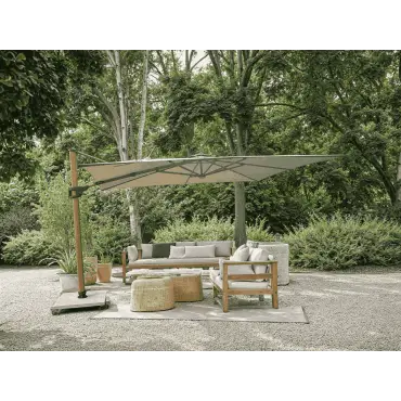 Pisa 2 x Cantilever 3m x 4m Parasols & LED Lights