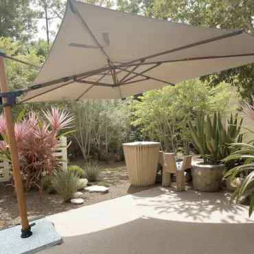 Pisa 2 x Cantilever 4m x 3m Parasols with LED lights