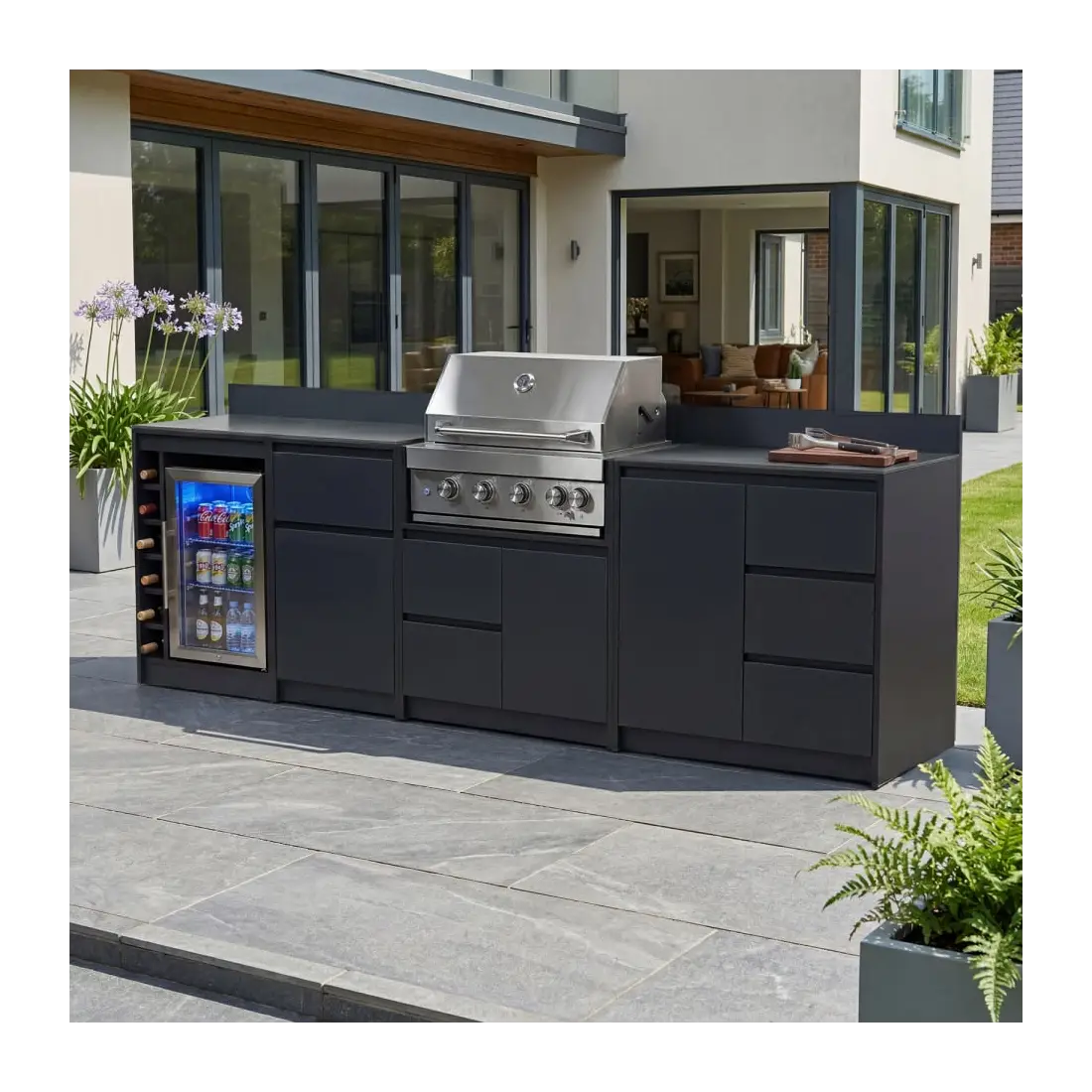 Oakley Straight 4 Burner Gas BBQ S3000-B