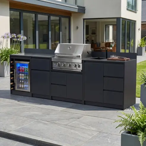 Oakley Straight 4 Burner Gas BBQ S3000-C