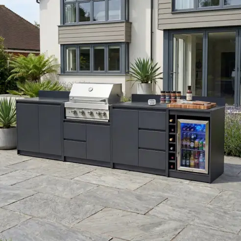 Oakley Straight 4 Burner Gas BBQ S3330-A