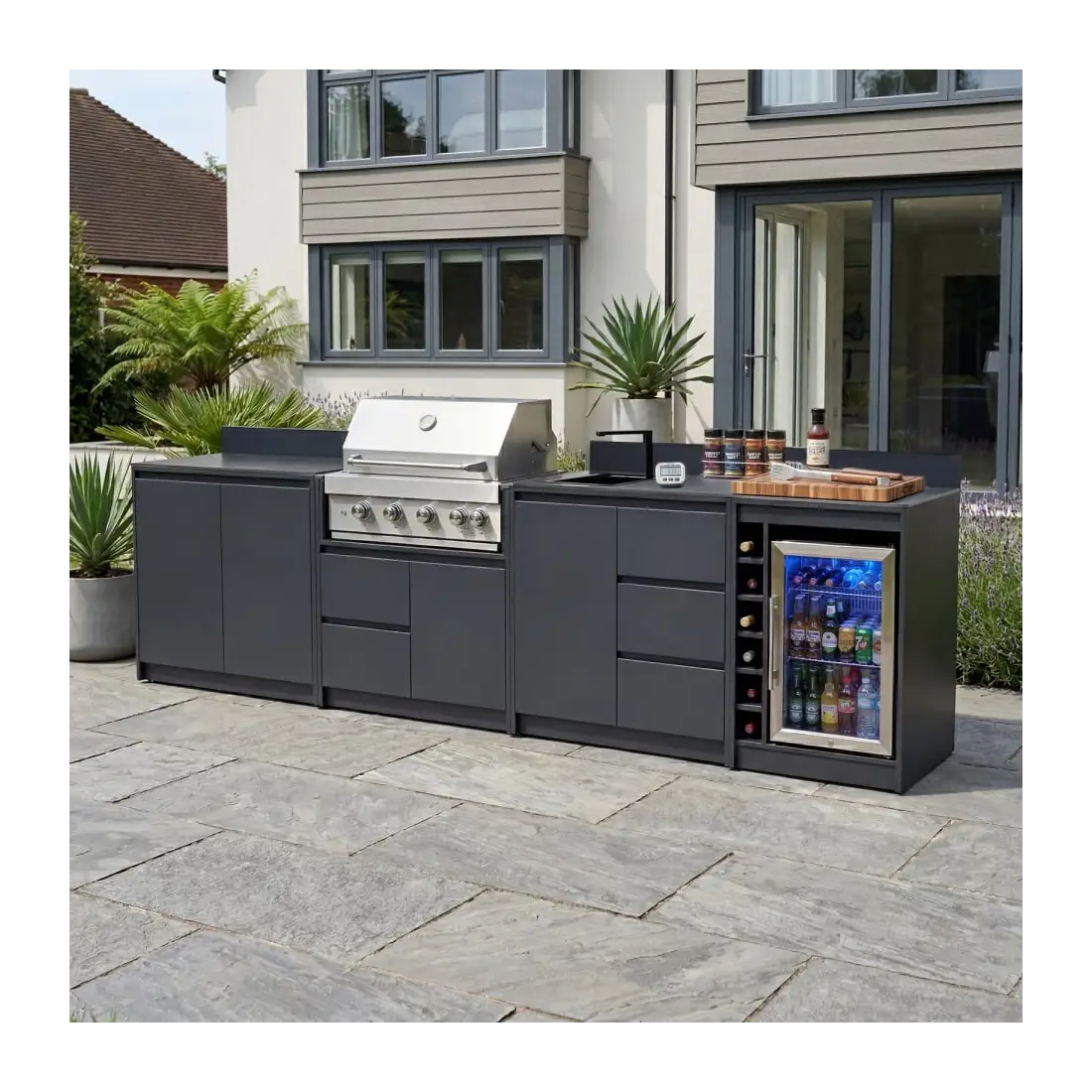 Oakley Straight 4 Burner Gas BBQ S3330-B Oakley Straight 4 Burner Gas BBQ S3330-B