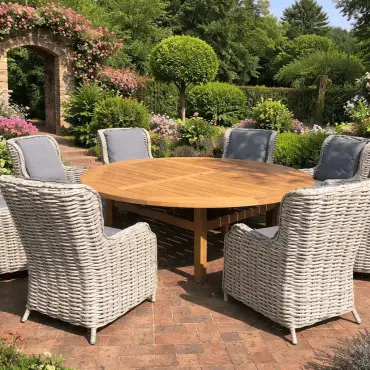 Fiji 8 Chair Dining Set - With Malvern Table 2.1M