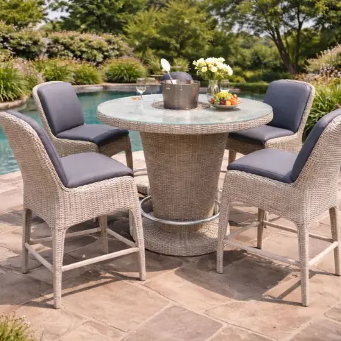 Luxor garden rattan furniture round bar-set meteor range Luxor garden rattan furniture round bar-set meteor range