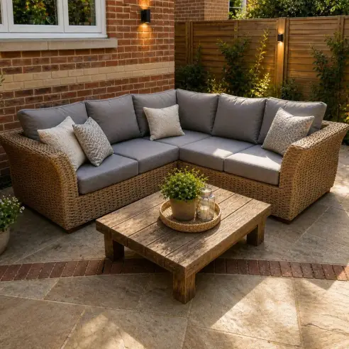 Montana corner sofa – 9mm weave, Olefin cushions Montana corner sofa – 9mm weave, Olefin cushions