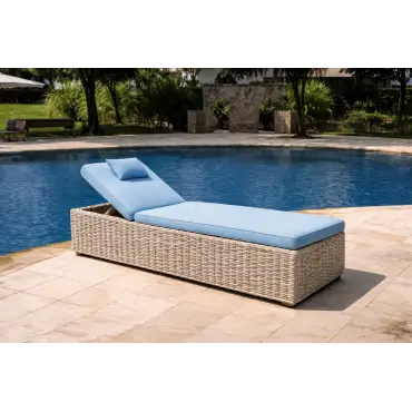 Fiji Sun Lounger garden furniture outdoor rattan weave