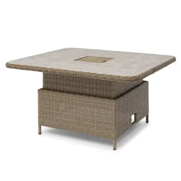 Winchester Royal U-Shaped Rattan Sofa Set - Rising Table