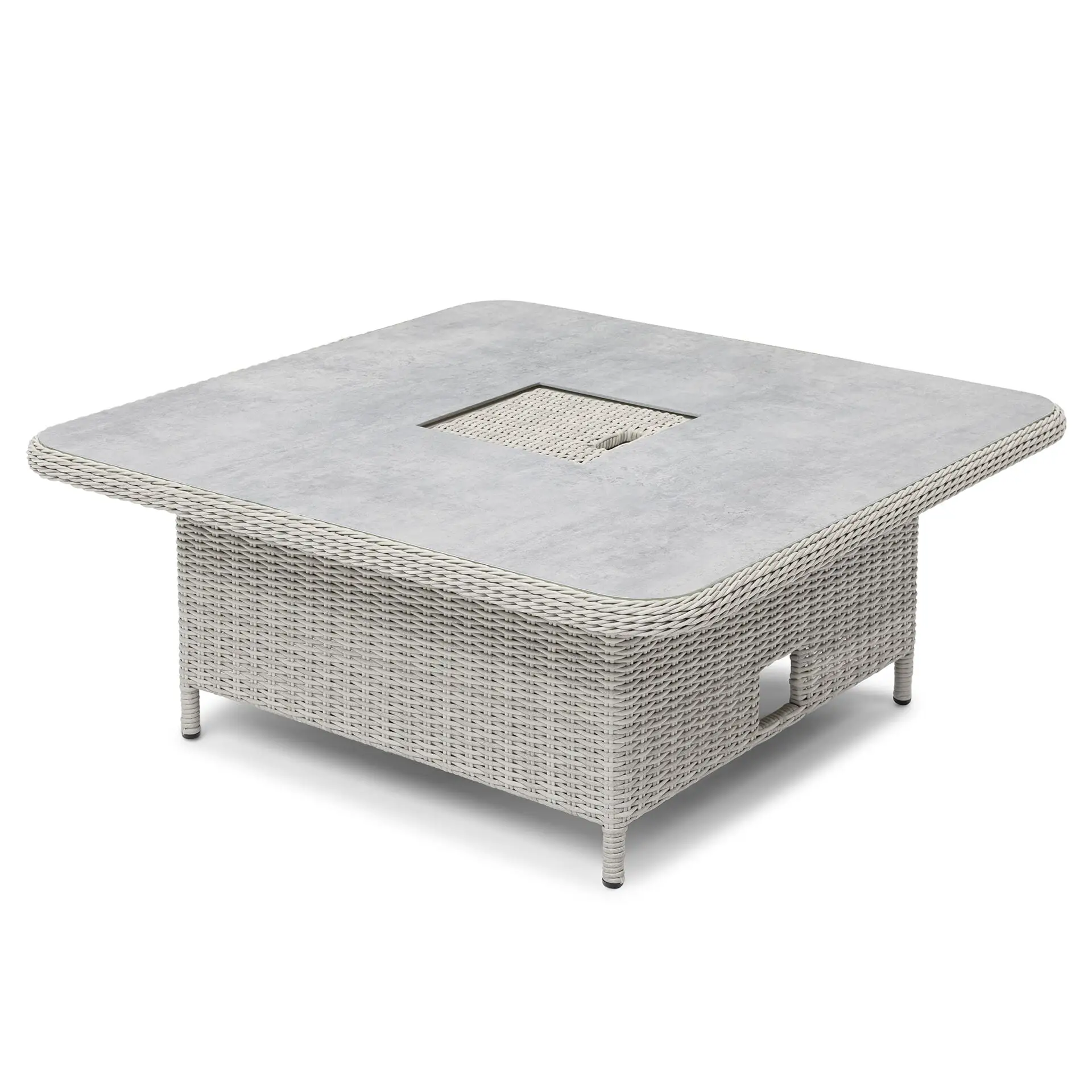 Oxford Royal U-Shaped Rattan Sofa Set - Rising Table