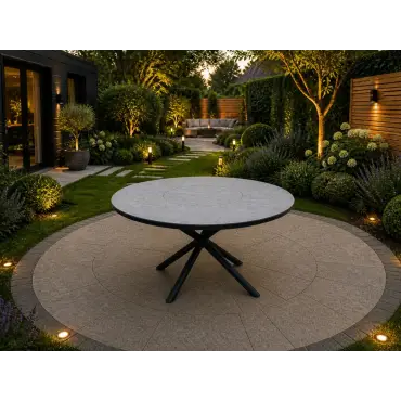 Santiago 1.5m Dining Table with Lazy Susan