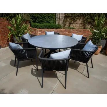 Santiago 1.5m Dining Table with Lazy Susan