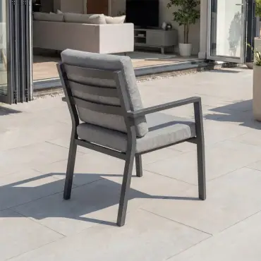 Vogue 10 Seat Aluminium Dining Set - Rectangular Extending Table with 10 Chairs