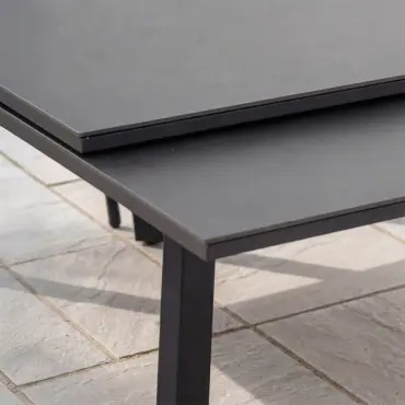 Vogue 10 Seat Aluminium Dining Set - Rectangular Extending Table with 10 Chairs