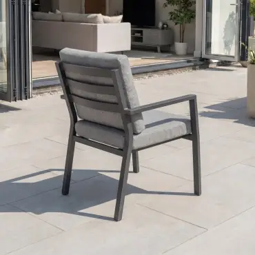Vogue 4 Seat Aluminium Dining Set - Rectangular Extending Table with 4 Chairs