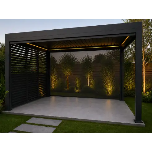 Neptune 3×4 m LED Retractable Roof Gazebo – Weatherproof Luxury Neptune 3×4 m LED Retractable Roof Gazebo – Weatherproof Luxury