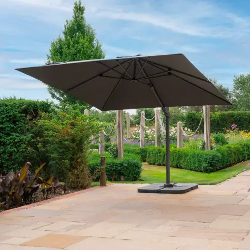 Astra 3.0m x 3.0m Square Aluminium Cantilever Parasol