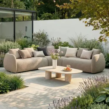 Fabric Monte Carlo Small Corner Sofa Set