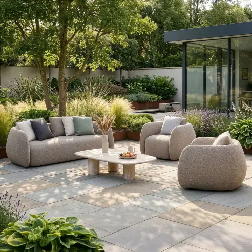 Fabric Monte Carlo 3 Seat Sofa Set Fabric Monte Carlo 3 Seat Sofa Set
