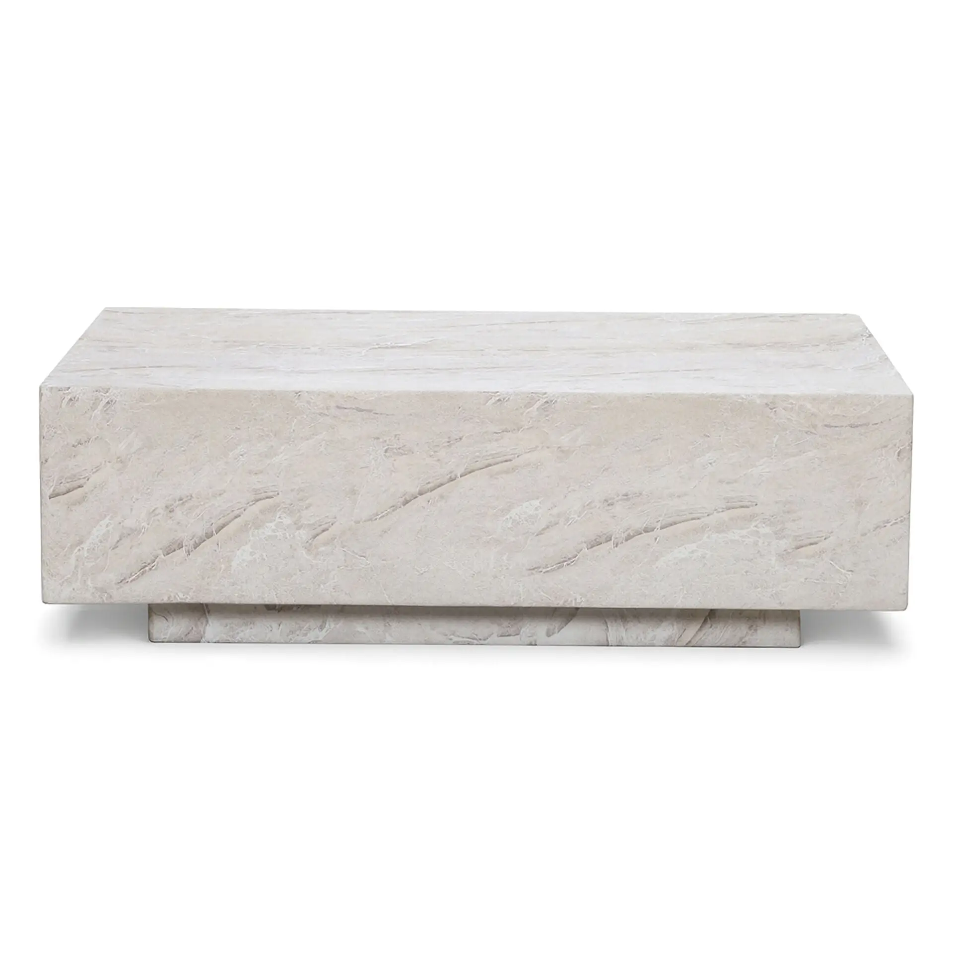Fabric Cannes Medium Corner Sofa Set - Rectangular Marble Effect Coffee Table