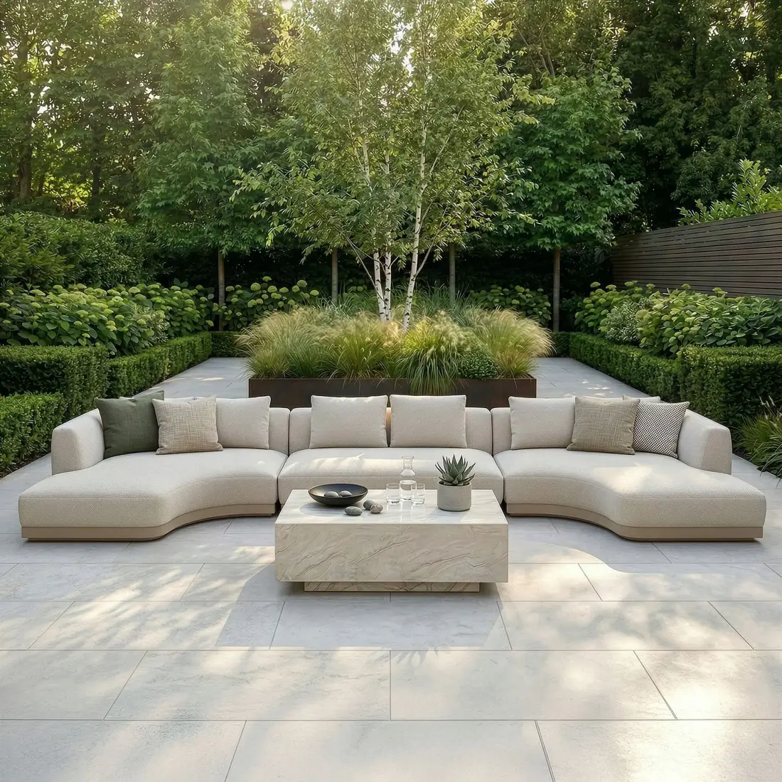 Fabric Lyon Small U Shape Sofa Set