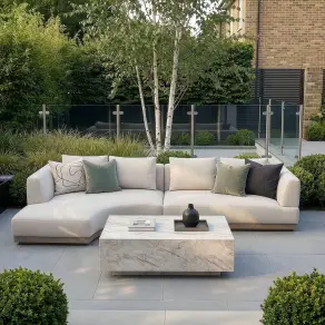 Fabric Lyon Left-Handed Small Corner Sofa Set