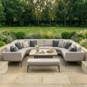 Fabric Pulse U-Shape Corner Dining Set - Rising Table