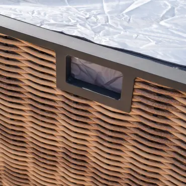 Caleb Rattan Aluminium Storage Box
