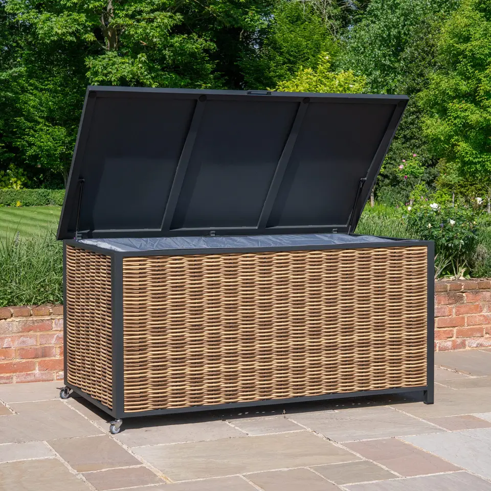 Caleb Rattan Aluminium Storage Box