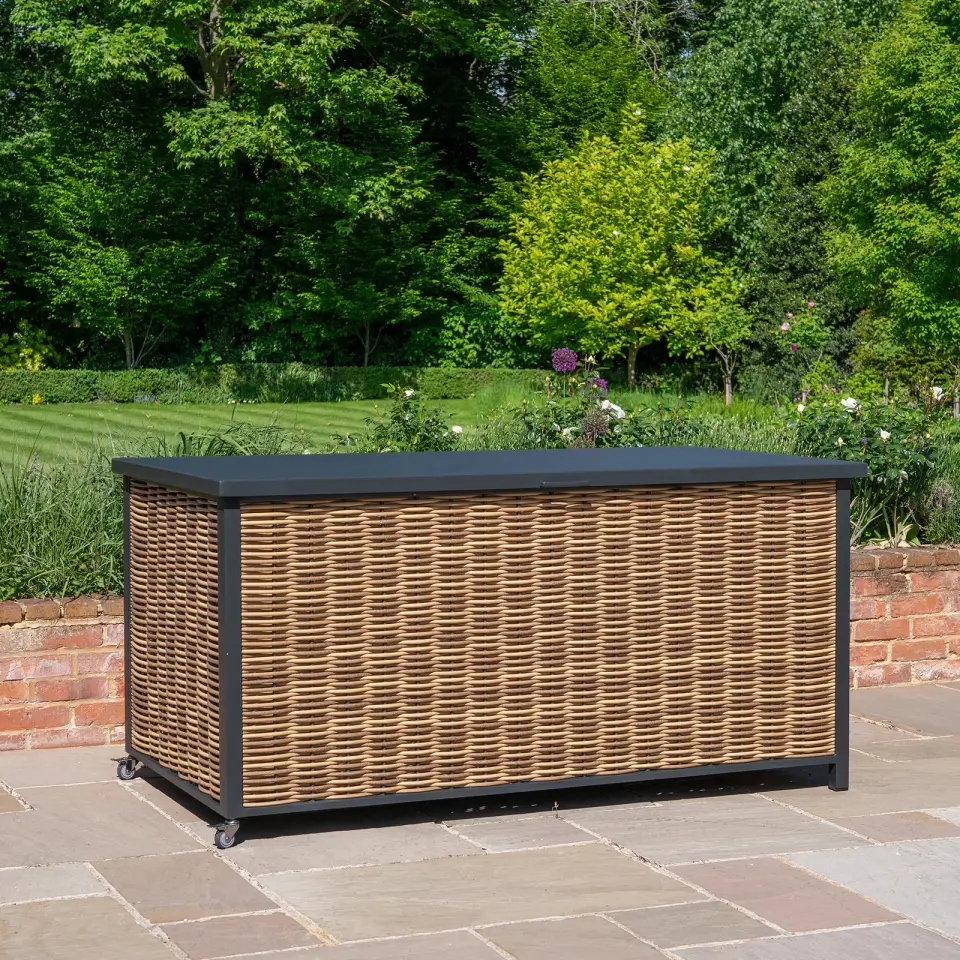 Caleb Rattan Aluminium Storage Box