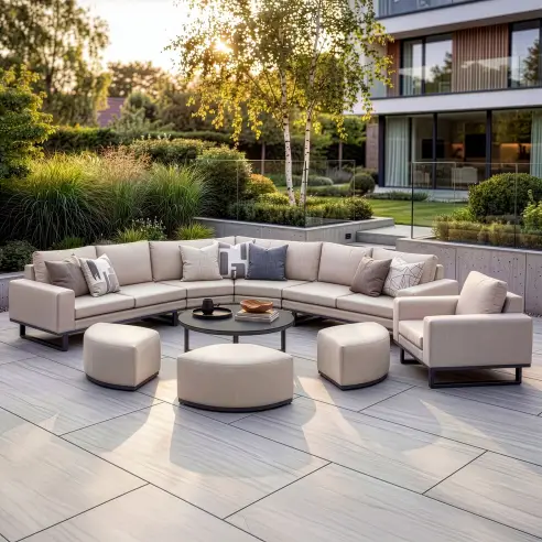 Fabric Ethos Grande Corner Sofa Set & Armchair